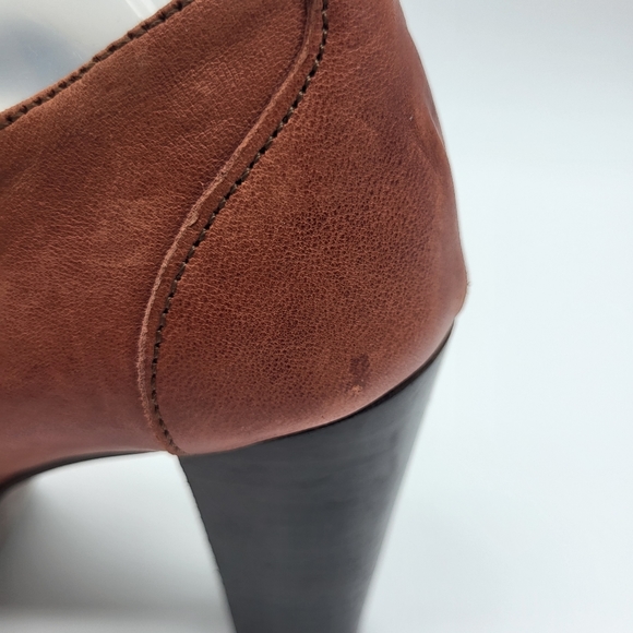 La Fee Maraboutee brown peep toe t-strap platform high heel Size 36 - Picture 8 of 14